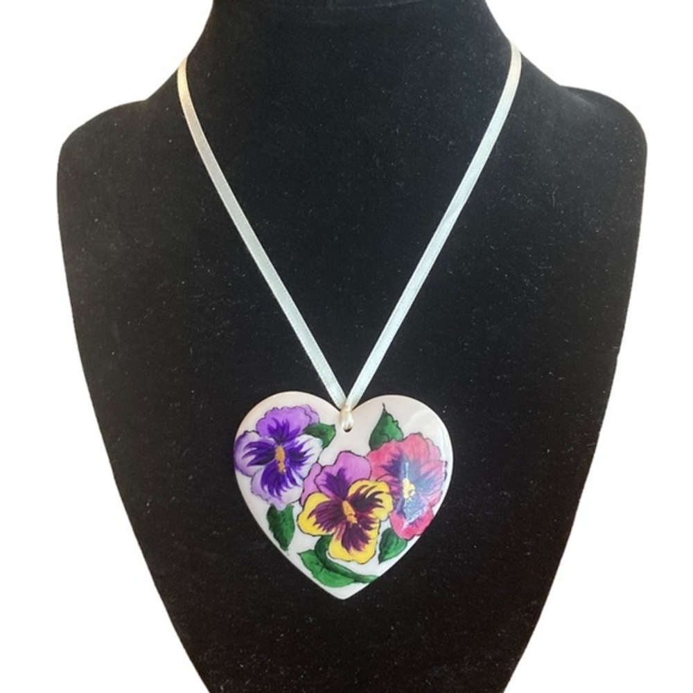 GAYLE ANDREWS Vintage Signed Pendant with Scripture